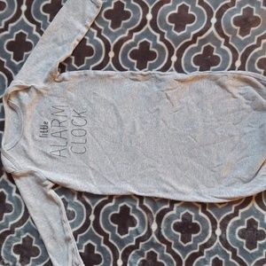 Carter's NB 0-3M grey unisex nightgown